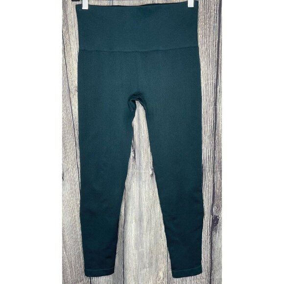 Spanx Look at Me Now Seamless Leggings Solid Green Women’s Medium - Picture 1 of 3